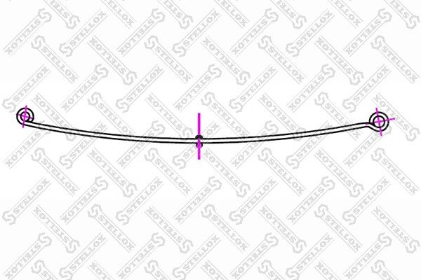 Рессора листовая 1200014SX STELLOX