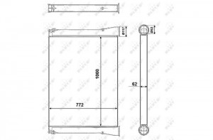 Интеркулер 309357 NRF