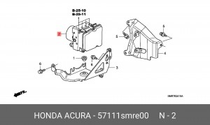 Гидроагрегат, тормозная система 57111SMRE00 HONDA