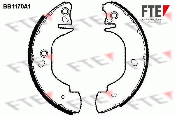 Комплект тормозных колодок BB1170A1 FTE