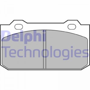 Комплект тормозных колодок, диско LP418 DELPHI