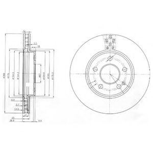 Тормозной диск BG3909 DELPHI