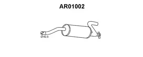 Глушитель выхлопных газов конечный AR01002 VENEPORTE