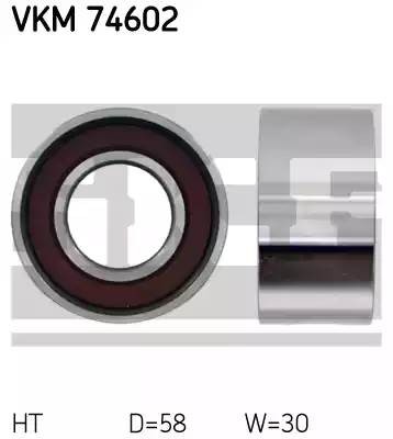 Натяжной ролик, ремень ГРМ VKM74602 SKF