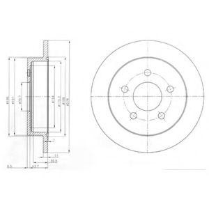 Тормозной диск BG3143 DELPHI