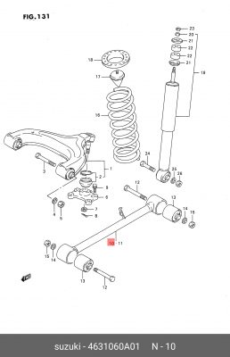 Тяга / стойка, подвеска колеса 46310-60A01 SUZUKI