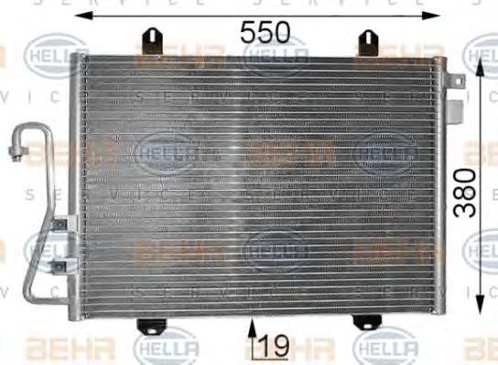 Конденсатор, кондиционер 8FC351037541 HELLA