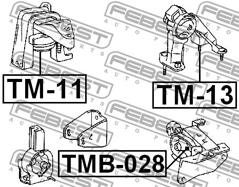 Подушка двигателя TMB-028 FEBEST