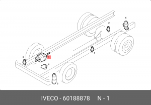 Главный тормозной цилиндр 60188878 IVECO