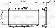 Радиатор, охлаждение двигател 734263 VALEO PHC