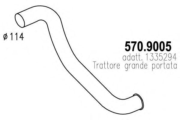 Выпускной трубопровод 5709005 ASSO