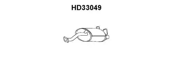 Глушитель выхлопных газов конечный HD33049 VENEPORTE