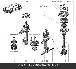 Деталь 7700796959 RENAULT