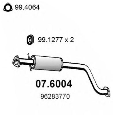 Средний глушитель выхлопных газов 076004 ASSO
