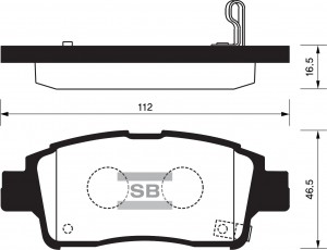 Колодки тормозные дисковые SP1230 SANGSIN