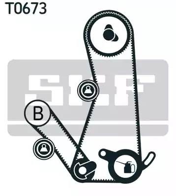 Комплект ремня ГРМ VKMA95642 SKF