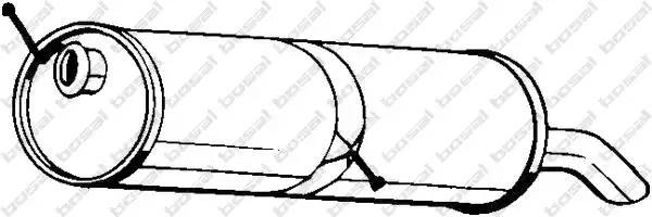 Глушитель выхлопных газов конечный 190-605 BOSAL