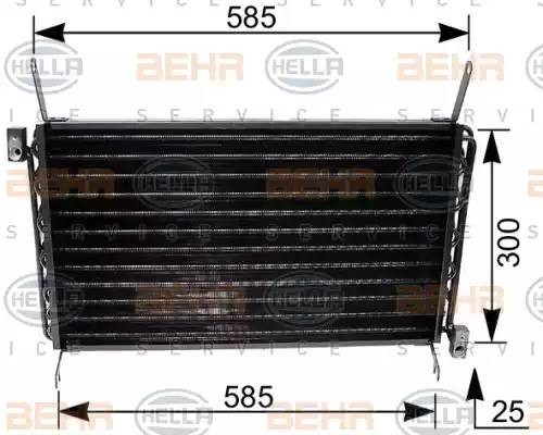 Конденсатор, кондиционер 8FC351035671 HELLA