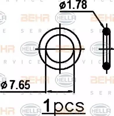 Конденсатор, кондиционер 8FC 351 038-551 HELLA