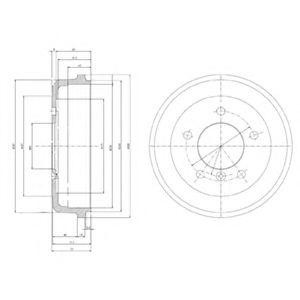 Тормозной барабан BF168 DELPHI