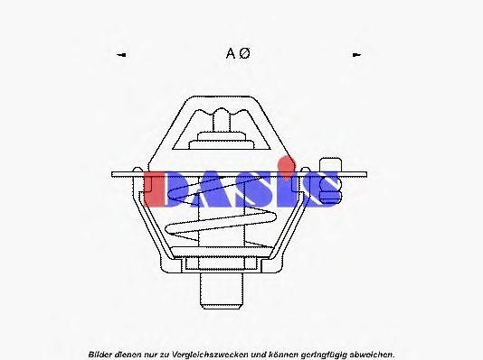 Термостат, охлаждающая жидкость 750967N AKS DASIS