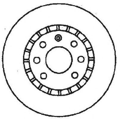 Тормозной диск 561588B BENDIX JURID