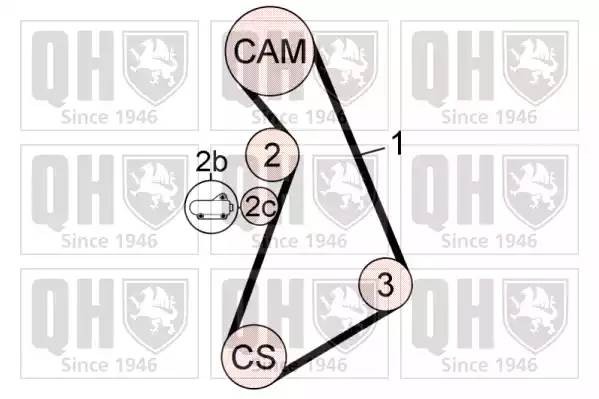 Комплект ремня ГРМ QBK642 QUINTON HAZELL