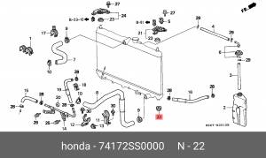 Деталь 74172SS0000 HONDA