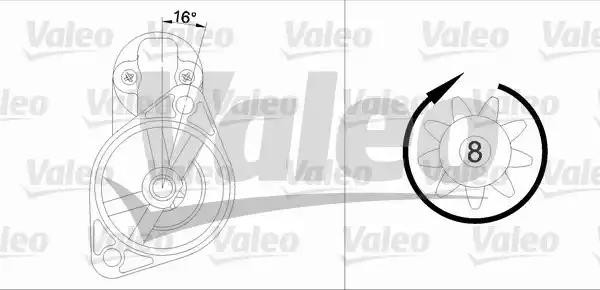Стартер 455608 VALEO PHC