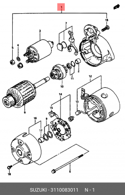 Стартер 31100-83011 SUZUKI
