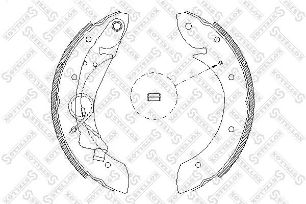 Колодки тормозные барабанные 430-100-SX STELLOX