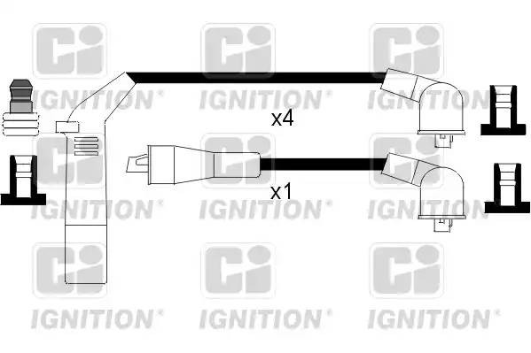 Ккомплект проводов зажигания XC342 QUINTON HAZELL