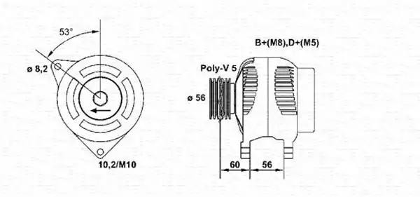 Генератор 943356966010 MAGNETI MARELLI