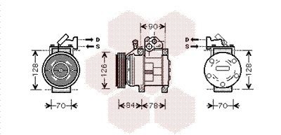Компрессор, кондиционер 8300K052 VAN WEZEL