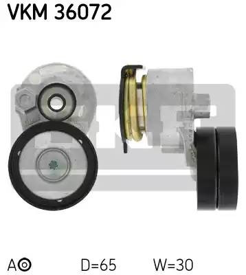 Натяжной ролик, поликлиновой  ремень VKM36072 SKF