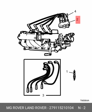 Катушка зажигания 279115210104 MG ROVER LAND ROVER