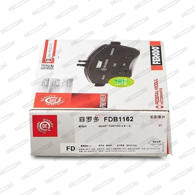 Комплект тормозных колодок, диско FDB1162 FERODO