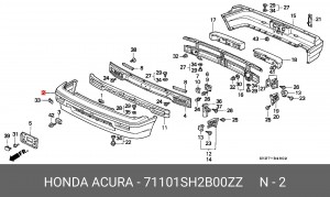 Буфер 71101SH2B00ZZ HONDA