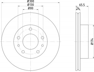 Тормозной диск MDC840 MINTEX