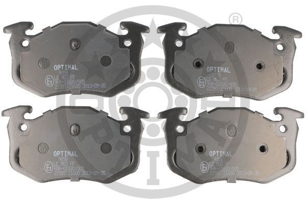 Комплект тормозных колодок, диско 9858 OPTIMAL