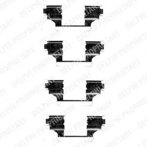 Комплектующие, колодки дискового тормоза LX0403 DELPHI