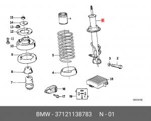 Амортизатор подвески 37 12 1 138 783 BMW