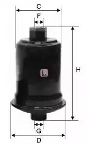 Фильтр топливный S 1556 B SOFIMA