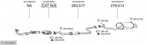 Выпускной трубопровод 833947 BOSAL