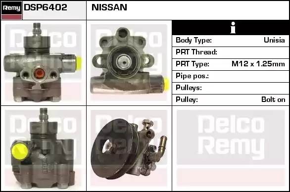 Гидравлический насос, рулевое управление DSP6402 DELCO REMY