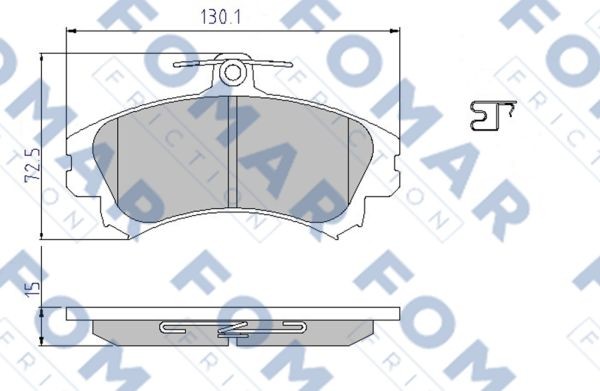 Колодки тормозные дисковые 51638081 ROULUNDS BRAKING