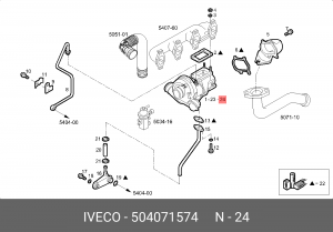 Компрессор, наддув 504071574 IVECO