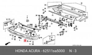 Буфер 62511SA5000 HONDA