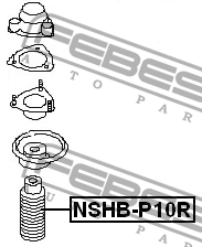 Пыльник амортизатора подвески NSHB-P10R FEBEST