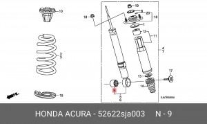 Деталь 52622SJA003 HONDA